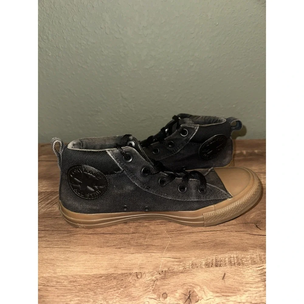 Converse Chuck Taylor All-Star Black Dark Honey Men's 5.5US Wome 7.5US Pre-Owned - Picture 6 of 9